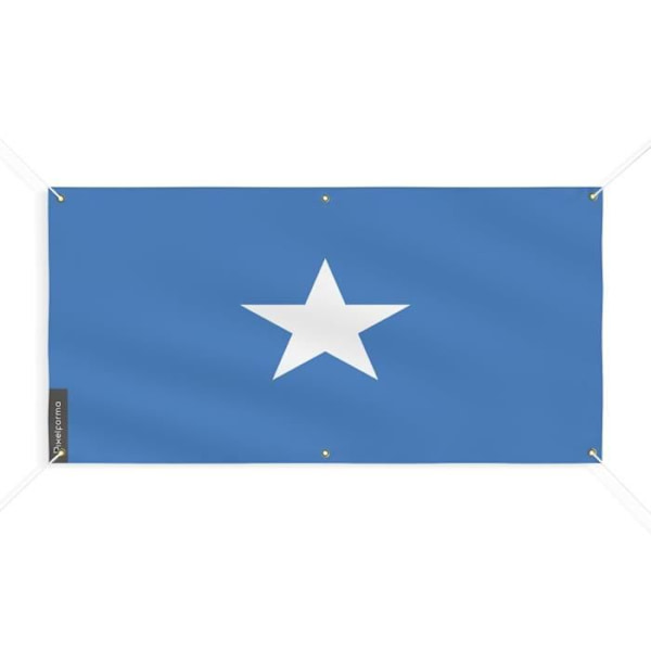 Somalian lippu 6 silmukkaa 110x220cm polyesteriä