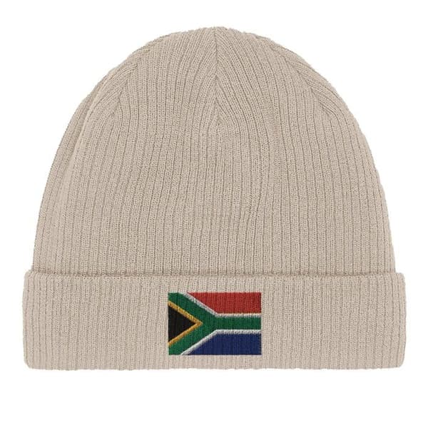 Hætteflag Afrika syd i beige Beige