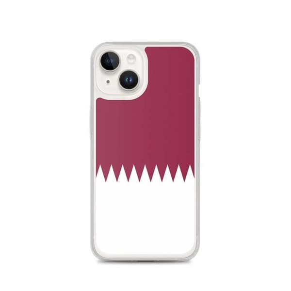 Coque telefon flag Qatar - iPhone 14 Flerfärgad