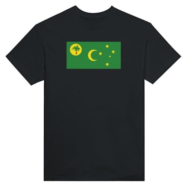 Cocos Islands Flag T-paita mustana Svart M