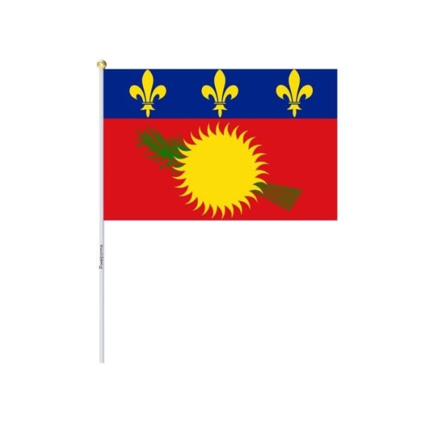 Mini Flag of Guadeloupe 2 14x21cm i polyester