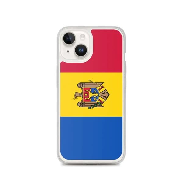 Moldavisk Flag Telefoncase - iPhone 14 Flerfärgad
