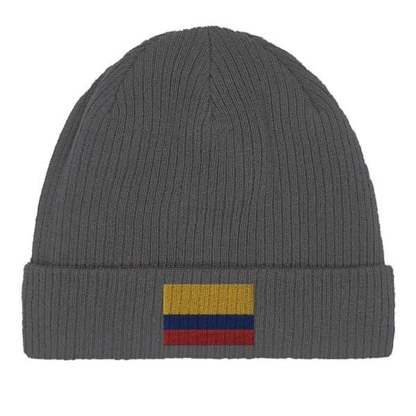 Bonnet Flagga Colombia i Grå Grå