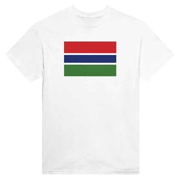 Gambian Flag T-paita valkoisena Vit jag