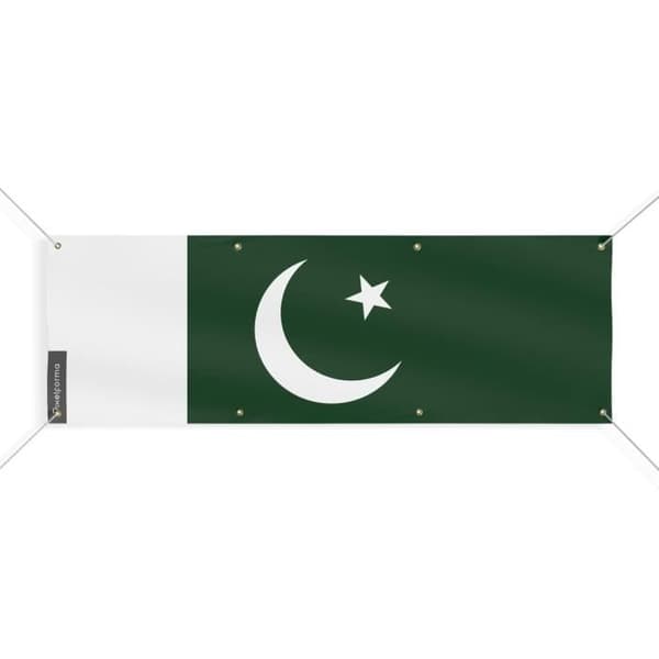 Pakistanin lippu 8 silmukkaa 190x570 cm