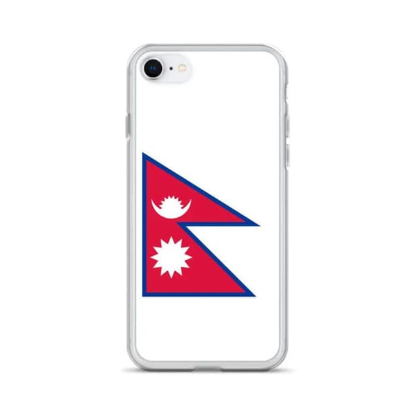 Coque Telefon Flag Nepal - iPhone 7 Plus Flerfärgad