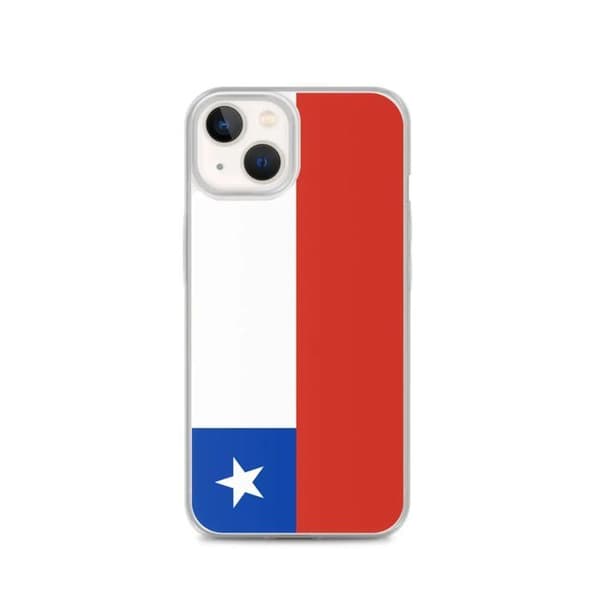 Coque - PIXELFORMA - iPhone 13 - Chile's flag - Blødt silikone - Fuld beskyttelse Röd