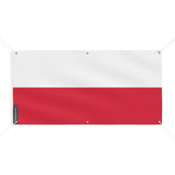 Banner Flag of Poland 6 Øjer 100x200cm i polyester