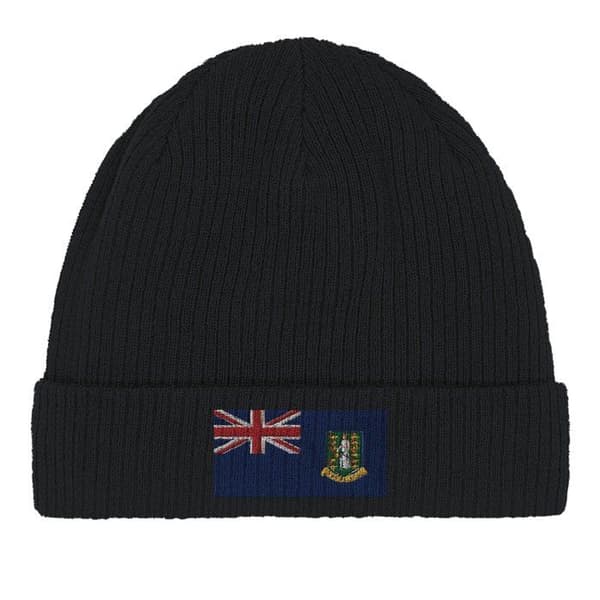 Bonnet Drapeau britiske jomfruøer i sort Svart