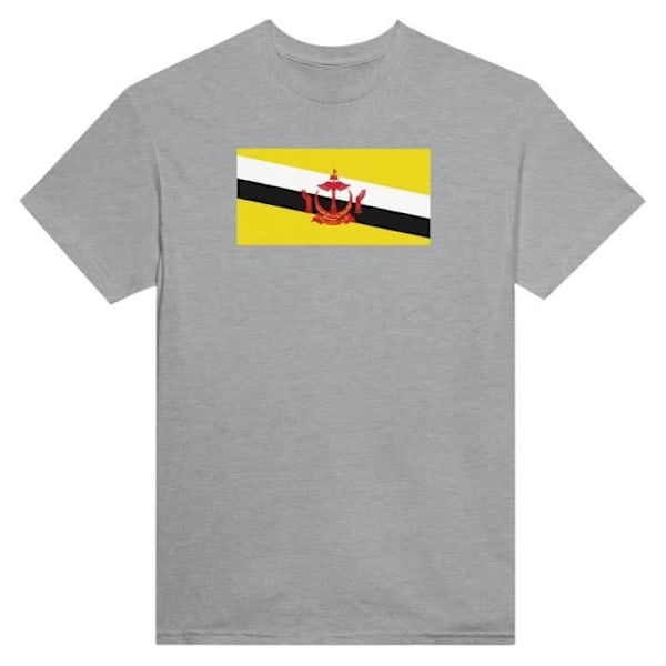 Brunei Flag T-shirt i grå farve Grå M