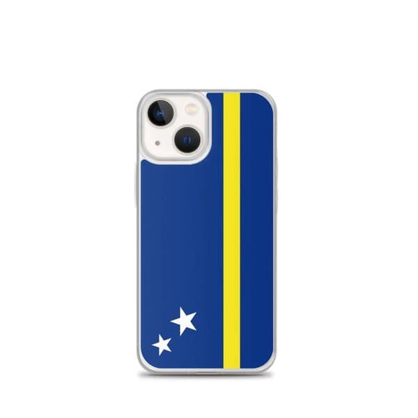 Coque iPhone - Curaçao Flag - iPhone 13 mini - Blød - Multifarvet - Vertikal Flerfärgad