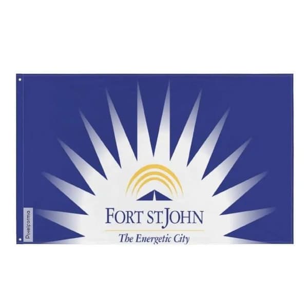 Flagga - PIXELFORMA - Fort St. John - Polyester - Rektangulär - Utomhus
