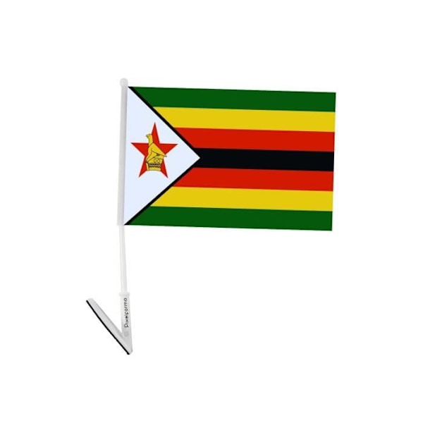 Selvklæbende flag af Zimbabwe 10 stykker 14x21cm