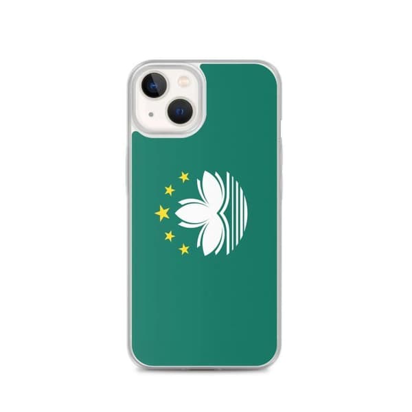 Coque til iPhone - PIXELFORMA - iPhone 13 - Macau Flag - Blødt silikone - Letvægtsdesign Flerfärgad