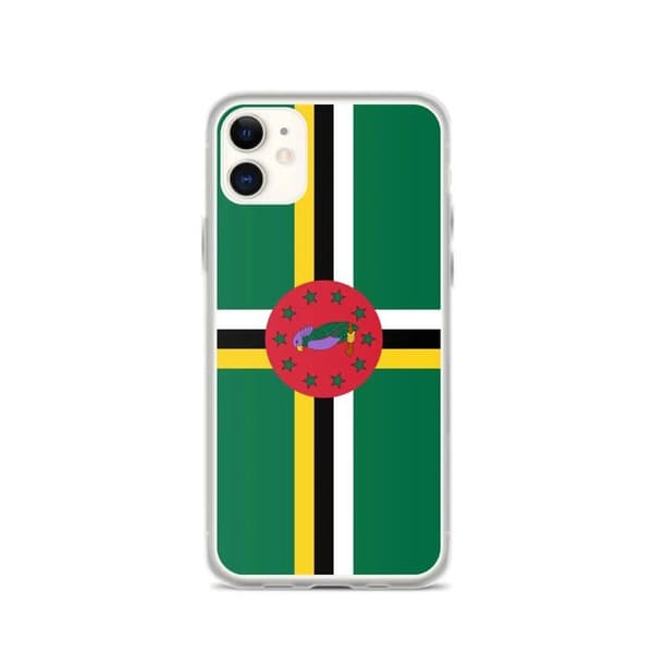 Coque Telefon Flag Dominica - iPhone 11 Flerfärgad