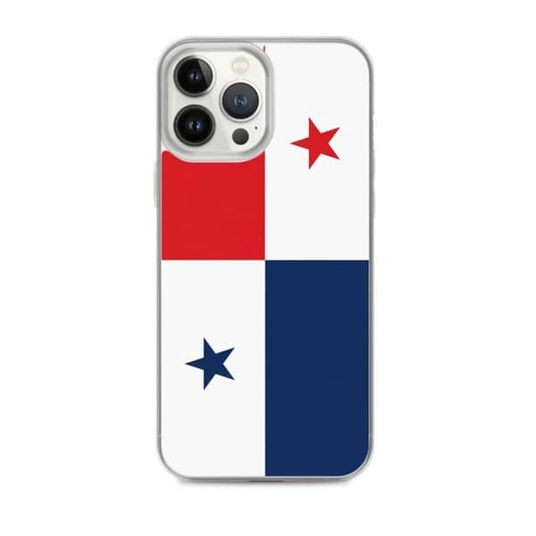 Coque iPhone - Panama Flag - iPhone 13 Pro Max - Blød - Multifarvet - Loddret Flerfärgad