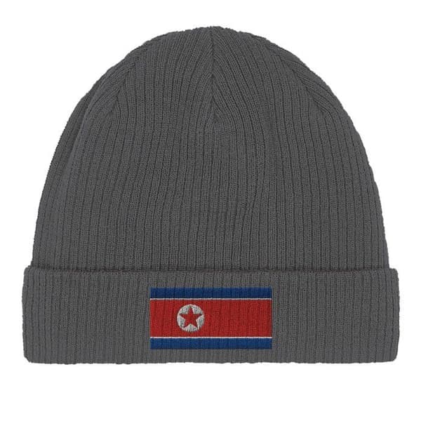 Pohjois-Korean lippuhuppu Harmaa Grå