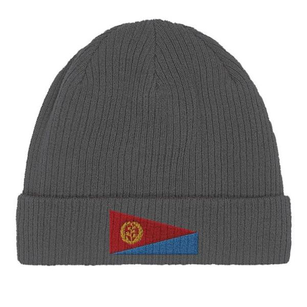 Hætte Flag Eritrea i Grå Grå