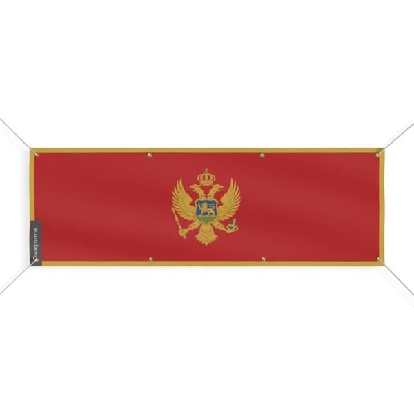 Montenegron lippu 8 silmukkaa 60x180 cm