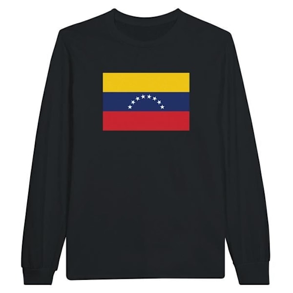 Venezuela Flag Langærmet T-shirt i sort Svart XXL