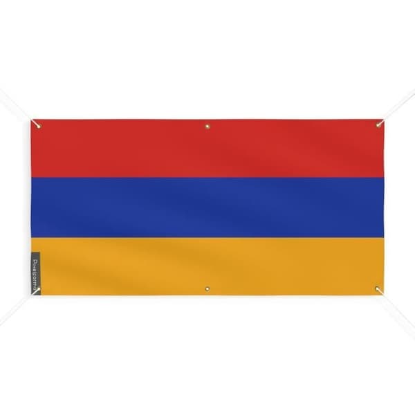 Lippu Armenian lippu 6 silmukkaa 50x100cm polyesteriä
