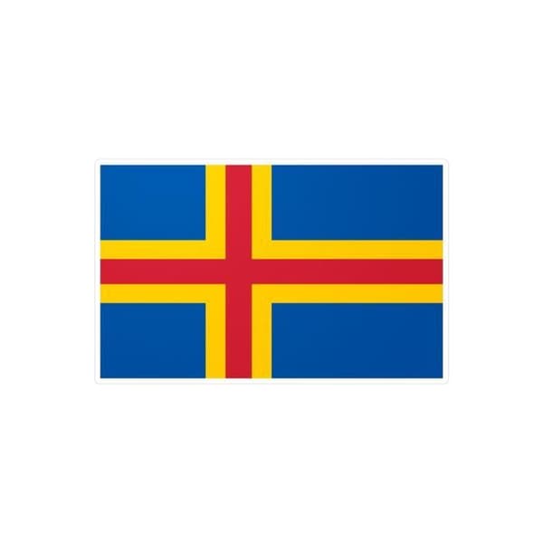 Åland Flag Sticker 4,0x6,0cm i 1000 bitar