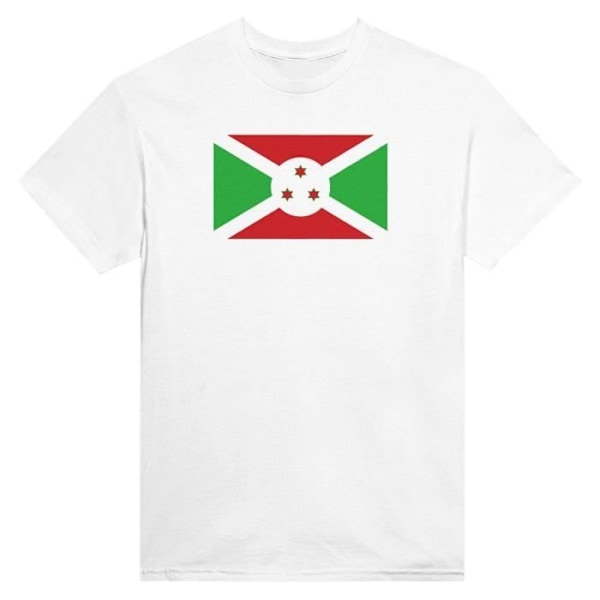 Burundi Flag T-paita valkoisena Vit XL