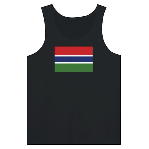 Gambia Flag Tank Top i Sort Svart jag