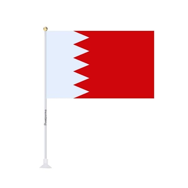 Mini flag sugekop Flag of Bahrain 14x21cm i 1 stk