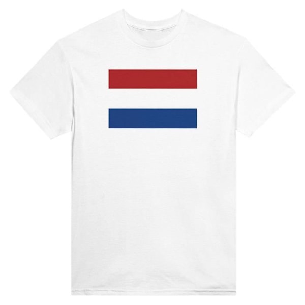 Nederländerna flagga T-shirt i vit färg Vit S