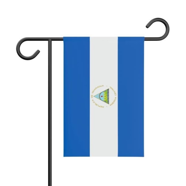 Nicaragua Haveflag 32x47,5cm i polyester