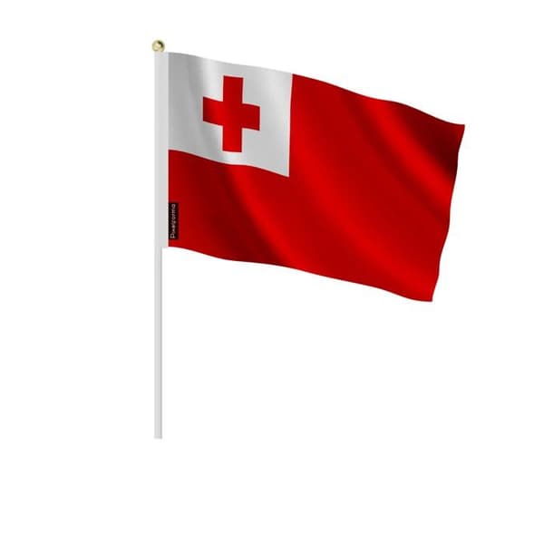 Flag - Tonga - Mini Flag 30x45 cm - Durable polyester - Double-sided print - Multicolored Flerfärgad