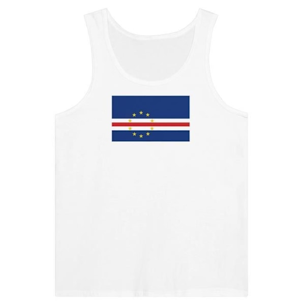 Kap Verde Flag Tank Top i Hvid Vit XXL