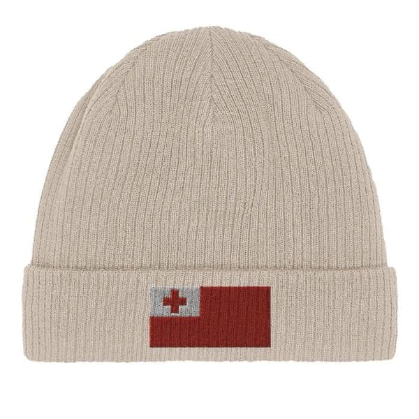 Bonnet Flagga Tonga i Beige Beige