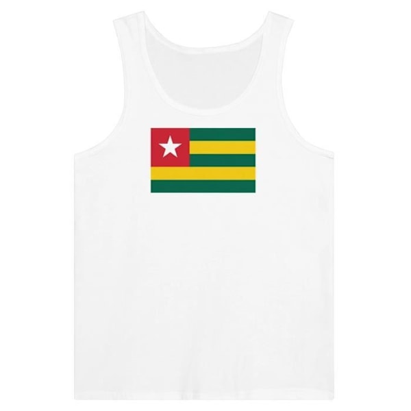 Togo Flag Tank Top i Vit Vit jag