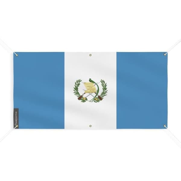 Guatemalan lippu 6 silmukkaa 180x360cm polyesteriä