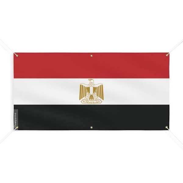 Banner Flag of Egypt 6 Øjer 120x240cm i polyester