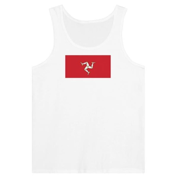 Isle of Man Flag Tank Top i hvid Vit XL