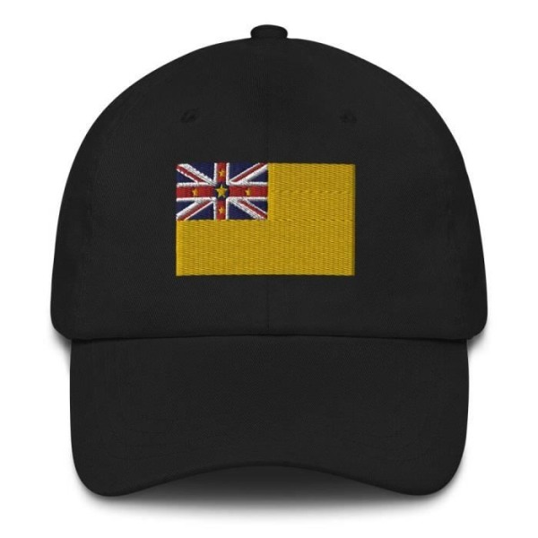 Niue Flag Cap Musta