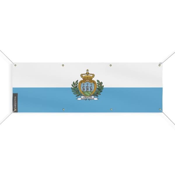 San Marinon lippu 8 silmukkaa 40x120 cm