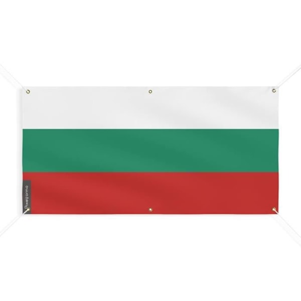 Banner Flag of Bulgaria 6 öljetter 160x320cm i polyester