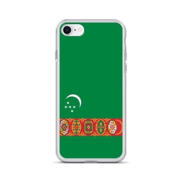 Turkmenistan Flag Mobilskal - iPhone 8 Flerfärgad
