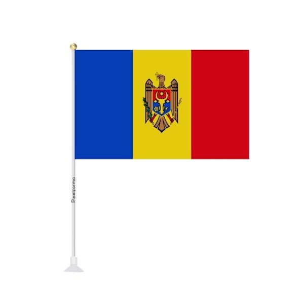 Mini flag sugekop Flag of Moldova 20x30cm i 1 stk