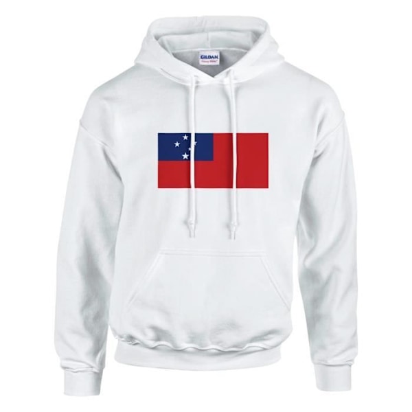 Samoa Flag Hoodie i Vit Vit XL