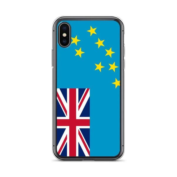 Coque Téléphone Drapeau Tuvalu - iPhone X Flerfärgad