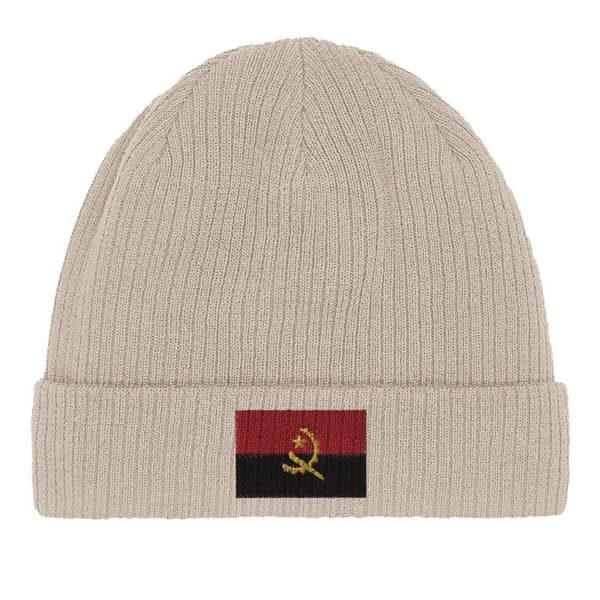 Bonnet Flag Angola i Beige Beige