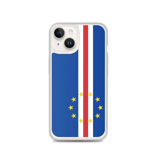 Cap-Vert Flag Phone Case - iPhone 14 Flerfärgad