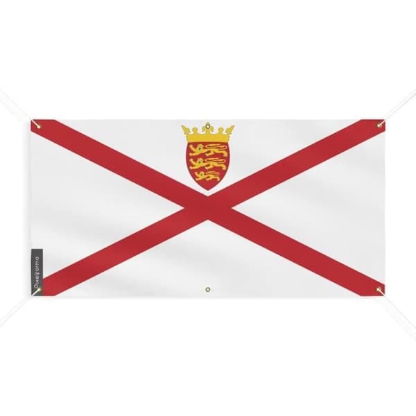 Jersey Flag Banner 6 Øjer 100x200cm i polyester