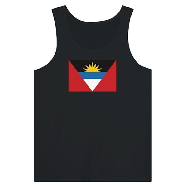 Antigua ja Barbuda Flag -tankkitoppi mustana Svart XXL