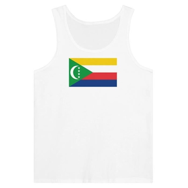 Comoros Flag Tank Top i hvid Vit XXL